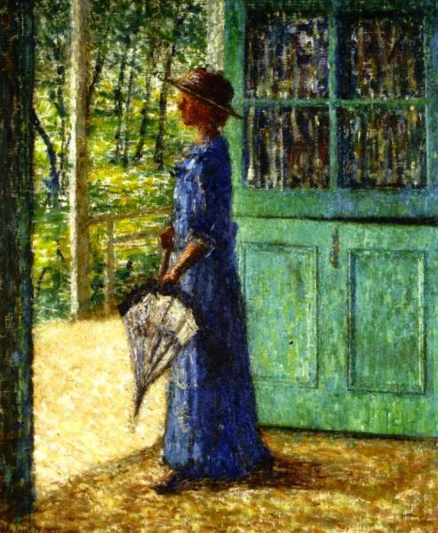Helen Maria Turner Woman Standing In The Dutch Door