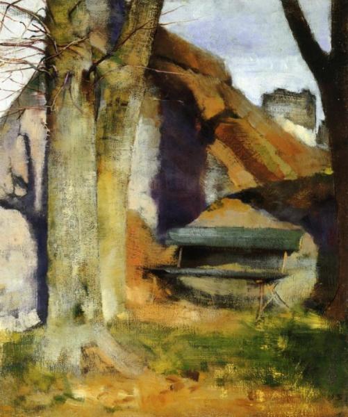 Helene Schjerfbeck Shadow On The Wall