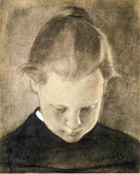 The Reading Girl by Helene Schjerfbeck Oil Painting Reproductions