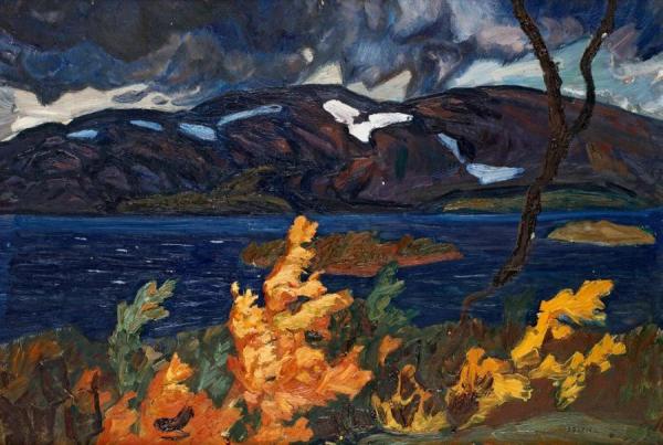 Höststämning (torne Träsk) by Helmer Osslund Oil Painting Reproductions