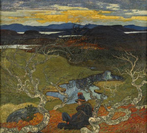 Helmer Osslund Varafton Bakom Kiruna