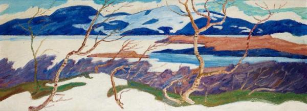 Helmer Osslund Vårdag Vid Torne Träsk (spring Day By Torne Träsk)