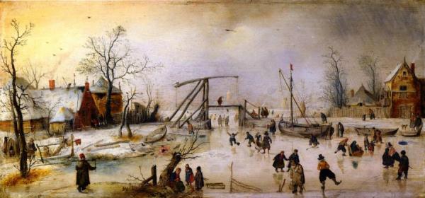 A Winter Scene by Hendrick Avercamp