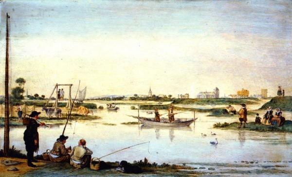Summer Landscape by Hendrick Avercamp Oil Painting Reproductions
