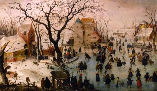 Hendrick Avercamp Winter Landscape With A Castle