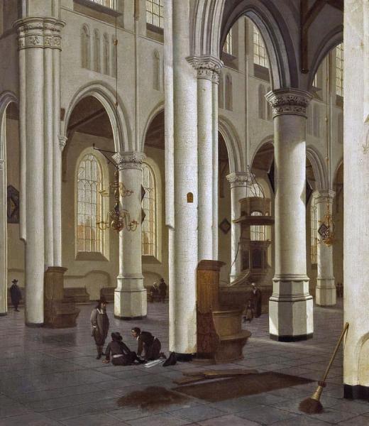 A Church Interior by Hendrick Cornelisz Van Vliet
