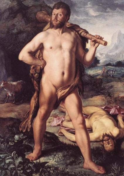 Hercules And Cacus by Hendrick Goltzius Oil Painting Reproductions
