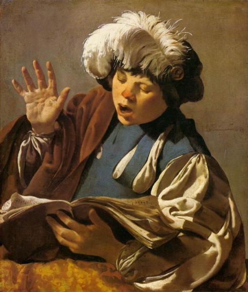 Singing Boy by Hendrick Terbrugghen