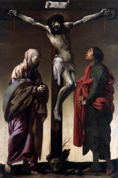 The Crucifixion With The Virgin And St John by Hendrick Terbrugghen