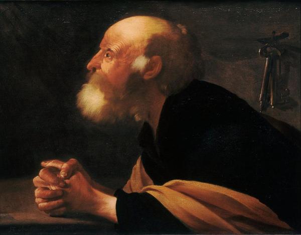 The Repentant Peter by Hendrick Terbrugghen
