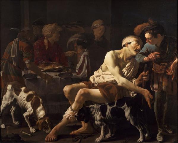 The Rich Man And The Poor Lazarus by Hendrick Terbrugghen