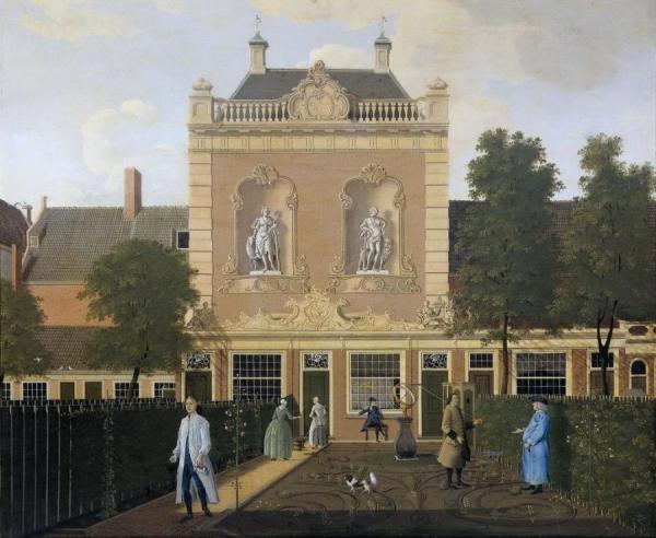 The Town Garden And Coach House On Keizersgracht, Amsterdam by Hendrik Keun