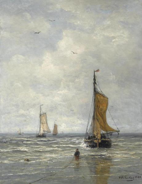 Hendrik Willem Mesdag La Rentree Des Pecheurs