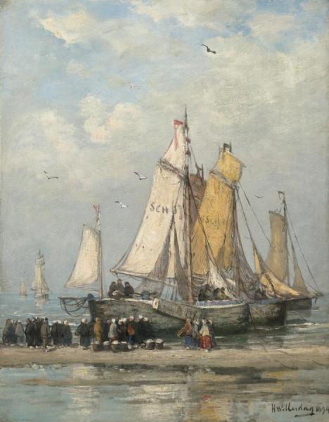 Hendrik Willem Mesdag The Return Of The Fishing Fleet On Scheveningen Beach