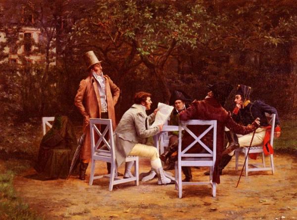 News From The Front by Henri Adolphe Laissement