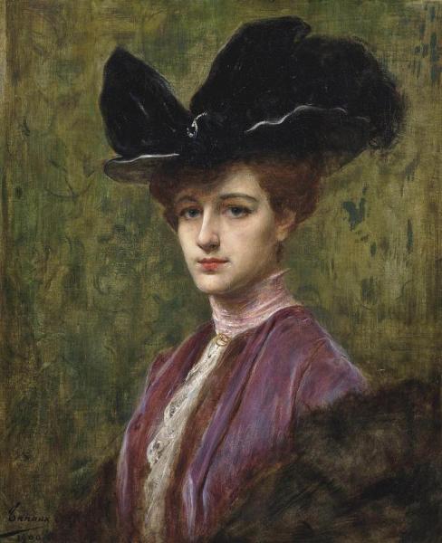 Elegant Lady by Henri Adrien Tanoux Oil Painting Reproductions