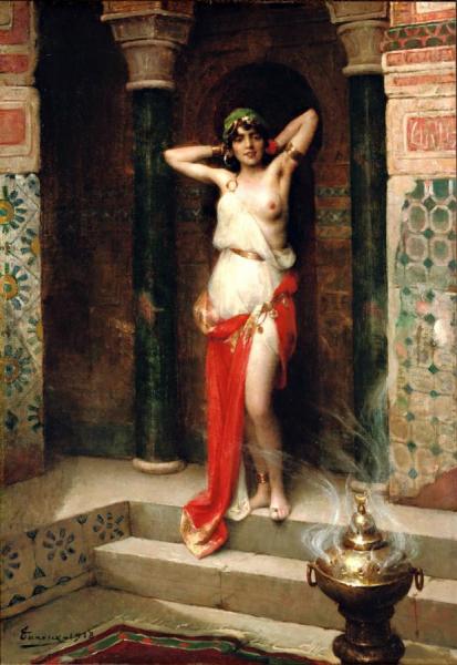 The Harem Beauty by Henri Adrien Tanoux