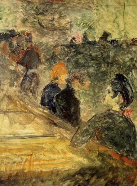 A Ball At The Moulin De La Galette by Henri De Toulouse-lautrec