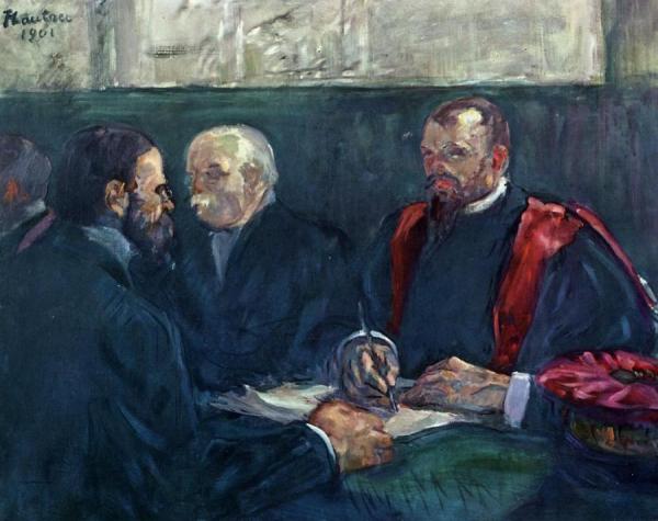 An Examination At The Faculty Of Medicine, Paris by Henri De Toulouse-lautrec
