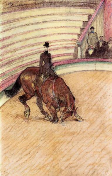 At The Circus: Dressage by Henri De Toulouse-lautrec