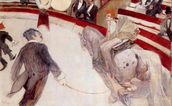 At The Cirque Fernando: The Ringmaster by Henri De Toulouse-lautrec