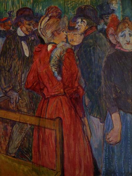 At The Moulin De La Galette by Henri De Toulouse-lautrec