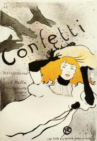 Confetti by Henri De Toulouse-lautrec