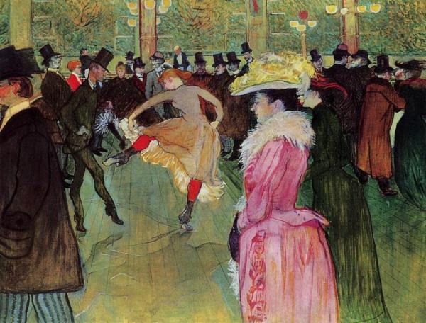 Dance At The Moulin Rouge by Henri De Toulouse-lautrec