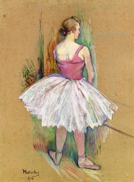 Dancer On Foot, Back View by Henri De Toulouse-lautrec