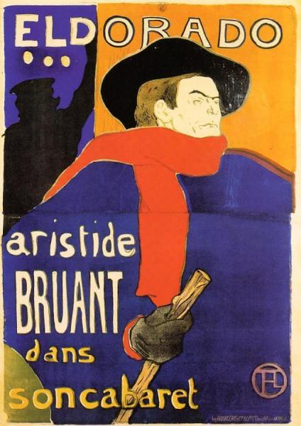 Eldorado, Aristide Bruant by Henri De Toulouse-lautrec