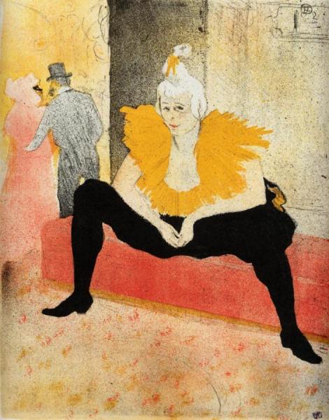 Elles: Cha-u-kao, Chinese Clown, Seated by Henri De Toulouse-lautrec