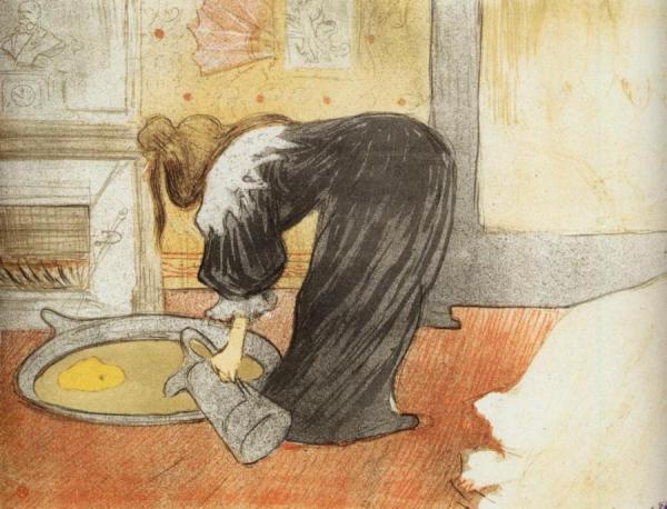 Elles: Woman With A Tub by Henri De Toulouse-lautrec