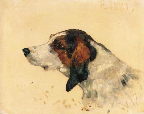 Hunting Dog by Henri De Toulouse-lautrec