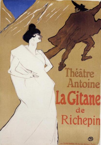 La Gitane 'the Gypsy' by Henri De Toulouse-lautrec