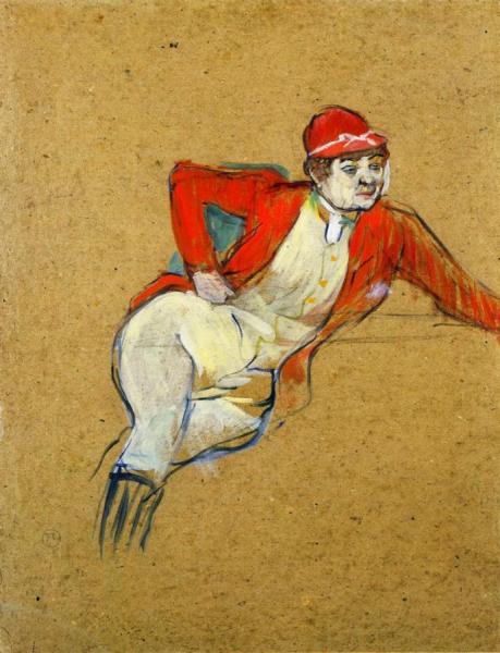 La Macarona In Riding Habit by Henri De Toulouse-lautrec