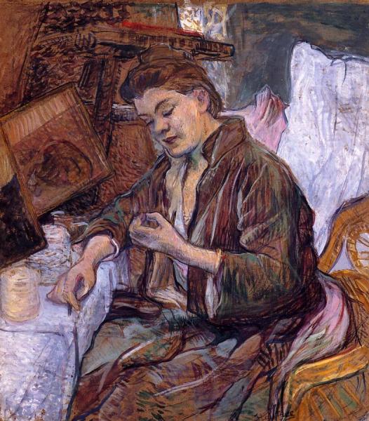 La Toilette: Madame Fabre by Henri De Toulouse-lautrec