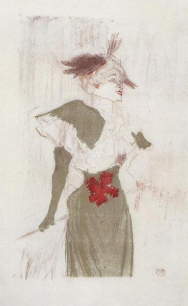 Mademoiselle Marcelle Lender, Standing by Henri De Toulouse-lautrec