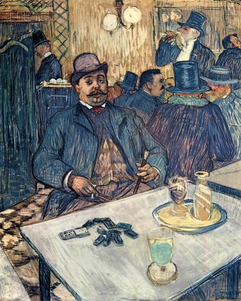 Monsieur Boleau In A Cafe by Henri De Toulouse-lautrec