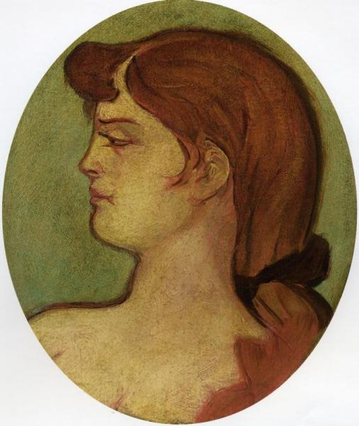 Portrait Of A Woman Of The House On The Rue D'amboise by Henri De Toulouse-lautrec