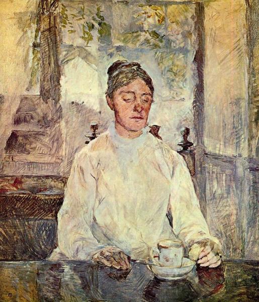 Portrait Of Comtesse Adele-zoe De Toulouse-lautrec (the Artist Mother) by Henri De Toulouse-lautrec