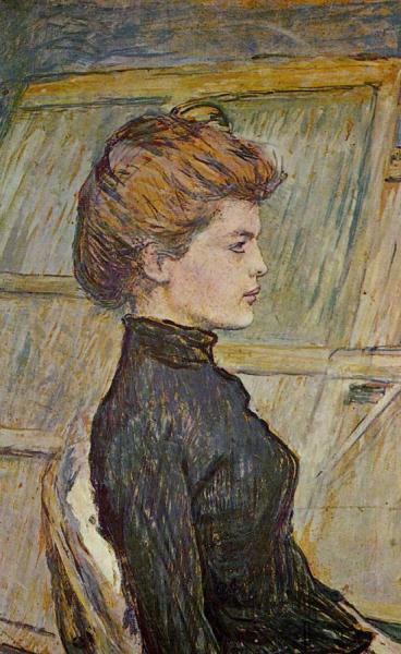 Portrait Of Helen (detail) by Henri De Toulouse-lautrec