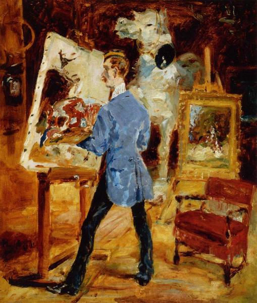 Princeteau In His Studio by Henri De Toulouse-lautrec