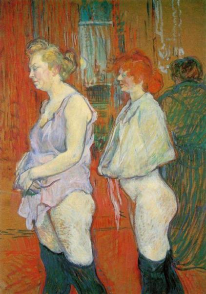 Rue Des Moulins - The Medical Inspection by Henri De Toulouse-lautrec Oil Painting Reproductions
