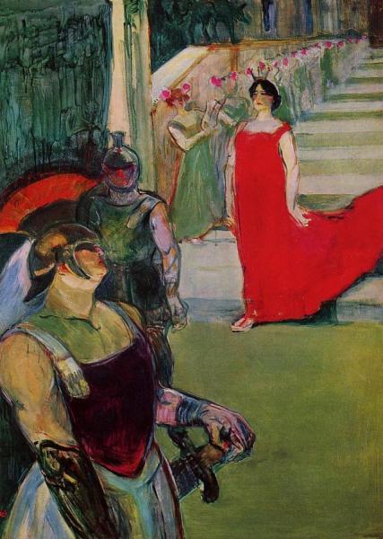 Scenes From 'messaline' At The Bordeaux Opera by Henri De Toulouse-lautrec