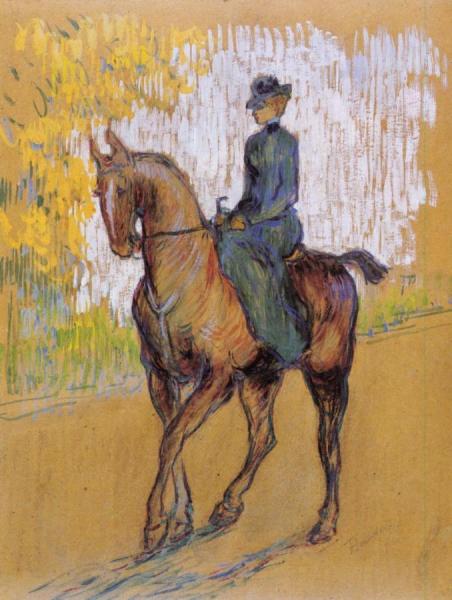 Side-saddle by Henri De Toulouse-lautrec