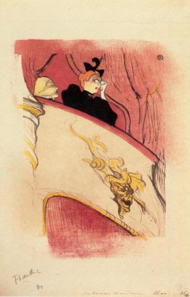 The Box With The Guilded Mask by Henri De Toulouse-lautrec