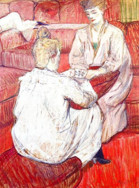 The Card Players by Henri De Toulouse-lautrec
