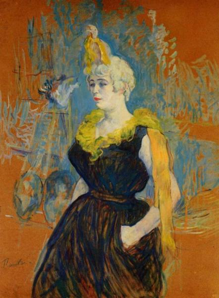 The Clown Cha-u-kao by Henri De Toulouse-lautrec