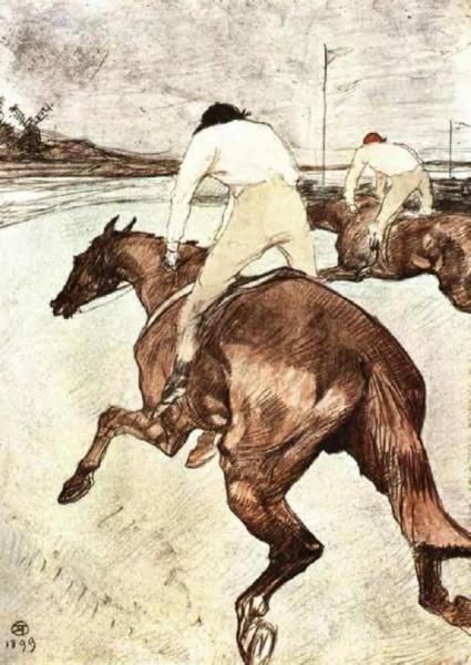 The Jockey by Henri De Toulouse-lautrec