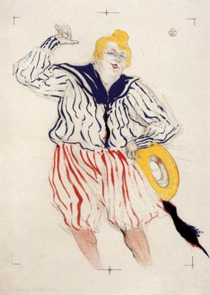 The Sailor's Sopng, At The 'star', Le Havre by Henri De Toulouse-lautrec